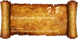 Feigenbaum Bettina névjegykártya